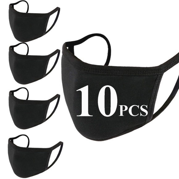 Accessories - Pack of 10 unisex cotton face masks